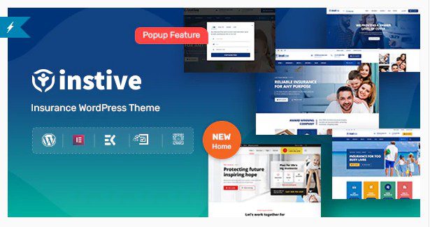 Instive - WordPress тема по страхованию