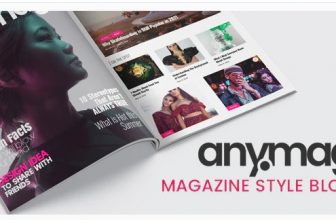 Anymag - блог WordPress в стиле журнала