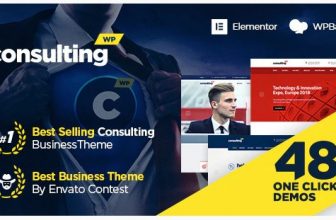 Consulting WP - WordPress тема для бизнеса и финансов