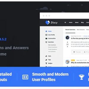 Discy - тема WordPress для соц вопросов и ответов - сайт отзывов
