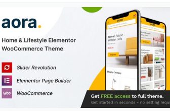 Aora - Тема WooCommerce Elementor для дома и образа жизни