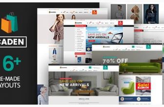 Caden - адаптивная тема WordPress для мегамагазина