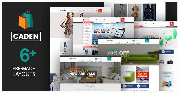 Caden - адаптивная тема WordPress для мегамагазина