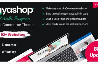 CiyaShop - адаптивная многоцелевая тема WordPress для WooCommerce