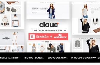 Claue - Чистая, минимальная тема Elementor для WooCommerce