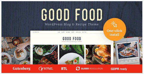 Good Food - Журнал рецептов и тема для блога о кулинарии