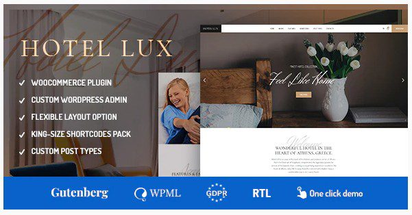 Hotel Lux - WordPress тема про курорт и SPA