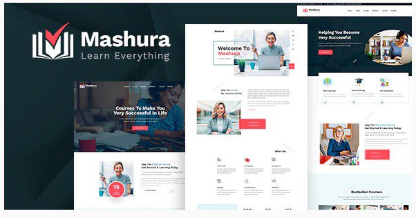 СКАЧАТЬ Mashura - Wordpress Тема LMS обучения и онлайн-курсов