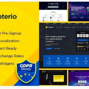 Crypterio - WordPress тема для криптовалюты