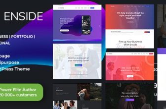 Enside - одностраничная WordPress тема Лендинг пейдж