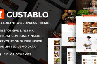 Gustablo | Адаптивная WordPress тема для ресторанов и кафе