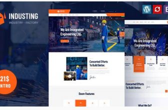 Industing - WordPress тема для промышленного и производственного бизнеса