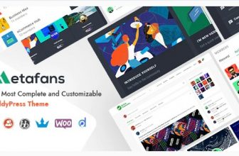 MetaFans - WP тема для соц сети BuddyPress