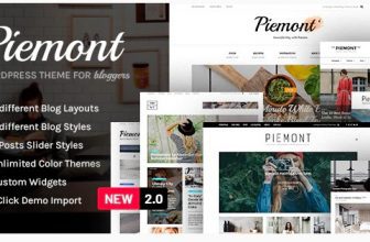 Piemont wordpress theme - тема для блога wordpress о путешествиях и образа жизни