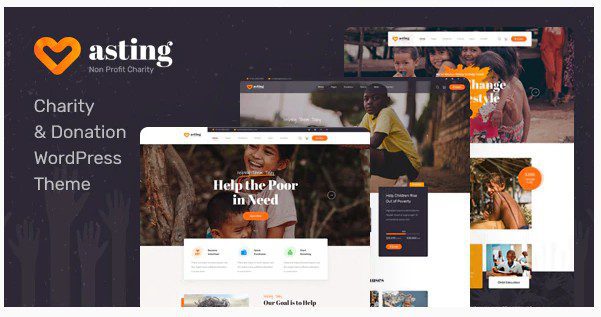 Asting - тема WordPress для благотворительности и пожертвований