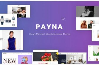 Payna - чистая, минимальная тема WooCommerce