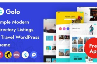 Golo - WordPress тема для каталогов и списков, путешествий