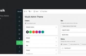 Musik - Админ Тема Wordpress