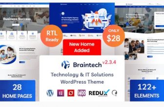 СКАЧАТЬ - Braintech - WordPress тема для технологий и IT-решений