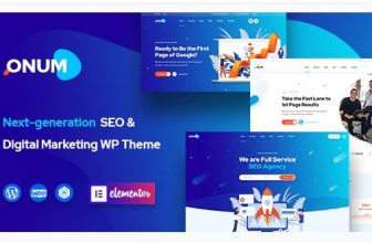 Onum - WordPress тема для SEO и маркетинга