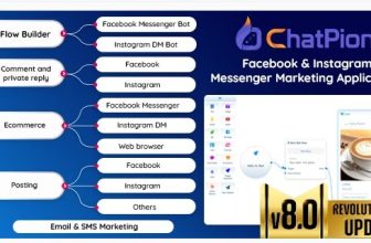 ChatPion - Facebook и Instagram Chatbot, э-коммерция, SMS / Email и платформа для маркетинга в социальных сетях (SaaS)