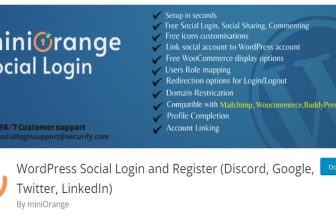 WordPress Social Login - вход и регистрация через соц сети