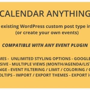 Calendar Anything - Календарь чего угодно - Показать любой тип записи WordPress в календаре