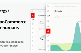 Energy+ - это красивая панель администратора для Woocommerce