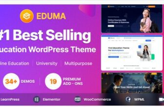 СКАЧАТЬ - Eduma - WordPress тема для Образования - на русском.