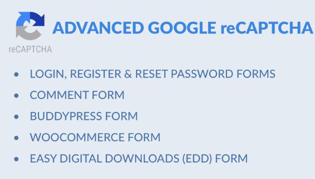 Advanced google recaptcha - Расширенная Google reCAPTCHA - защита от регистраций, спам регистраций.