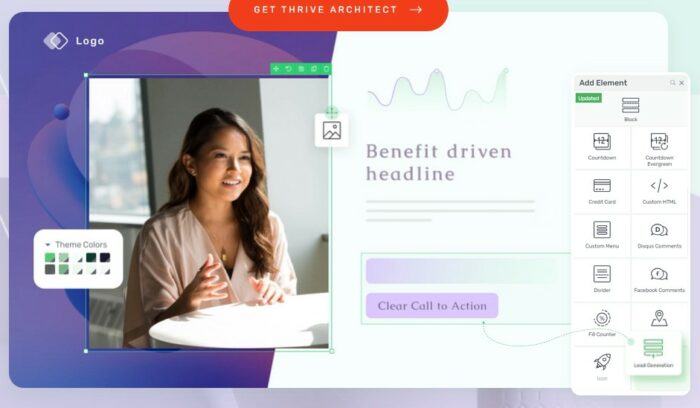 Thrive Architect - Конструктор страниц WordPress.